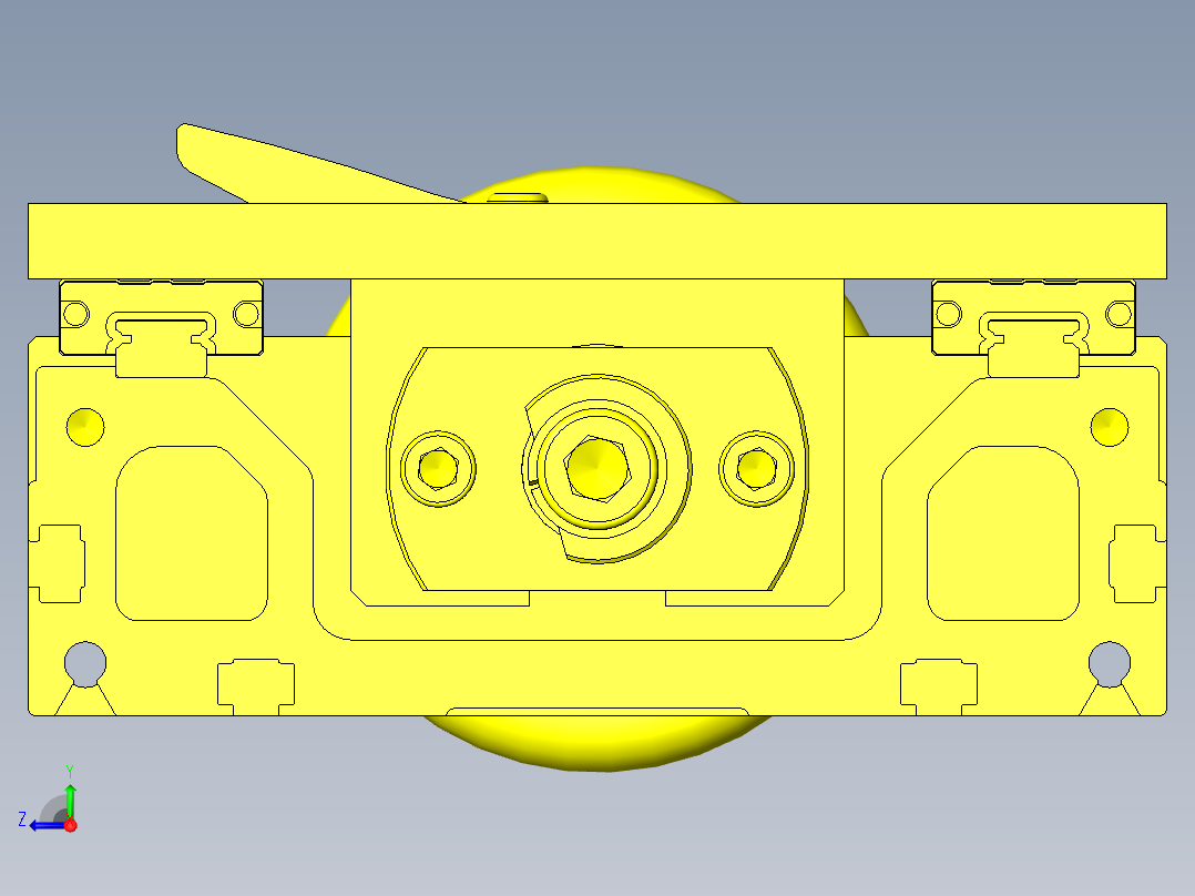 弯曲试验装置右视图