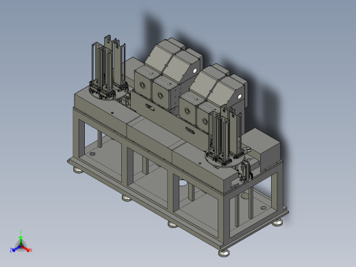 智能卡冲切机3D模型