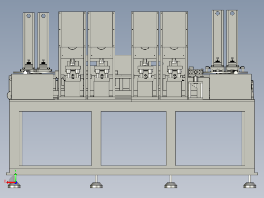 智能卡冲切机3D模型后视缩略图