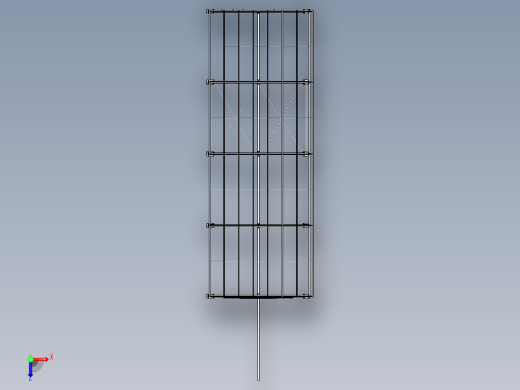 厂房钢构骨架（实际应用俯视缩略图