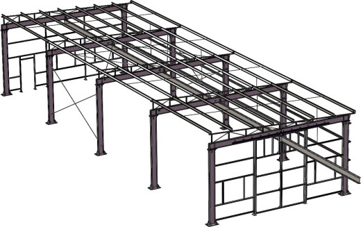 厂房钢构骨架（实际应用缩略图