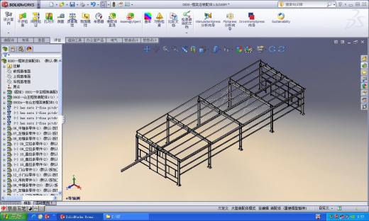 厂房钢构骨架（实际应用缩略图