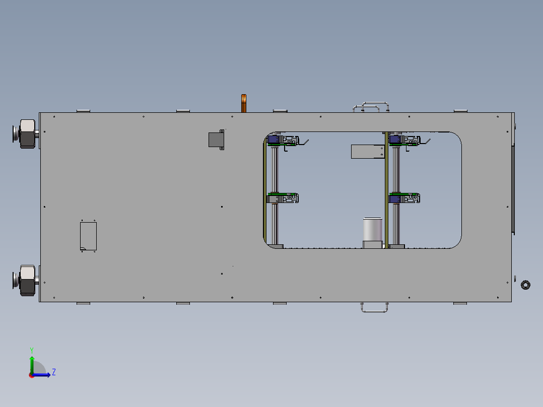 自动化丝杠升降机3D图纸 T153 非标自动化设备3D图纸3D模型左视图