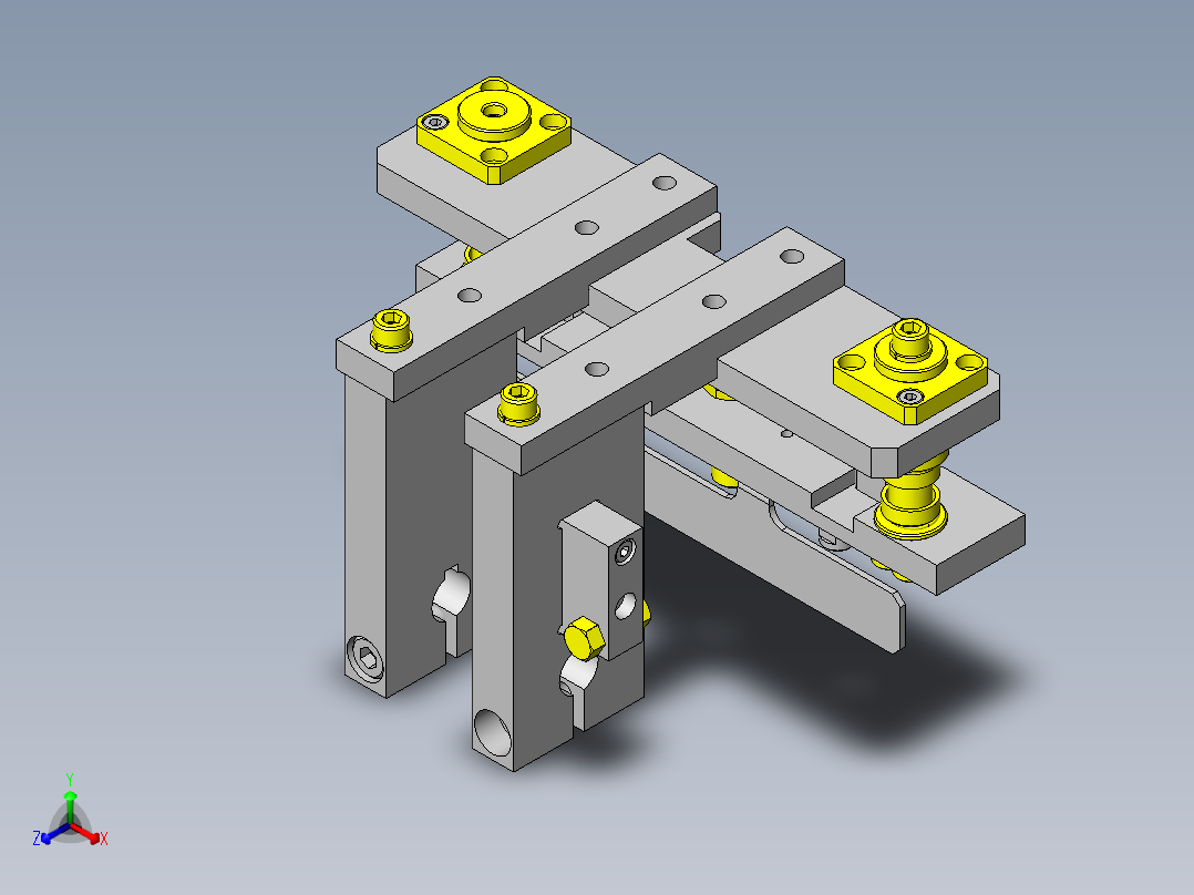 常用机械结构 (394)正等轴测图