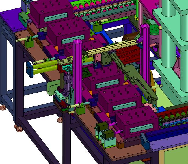 循环式模具填粉冲压线