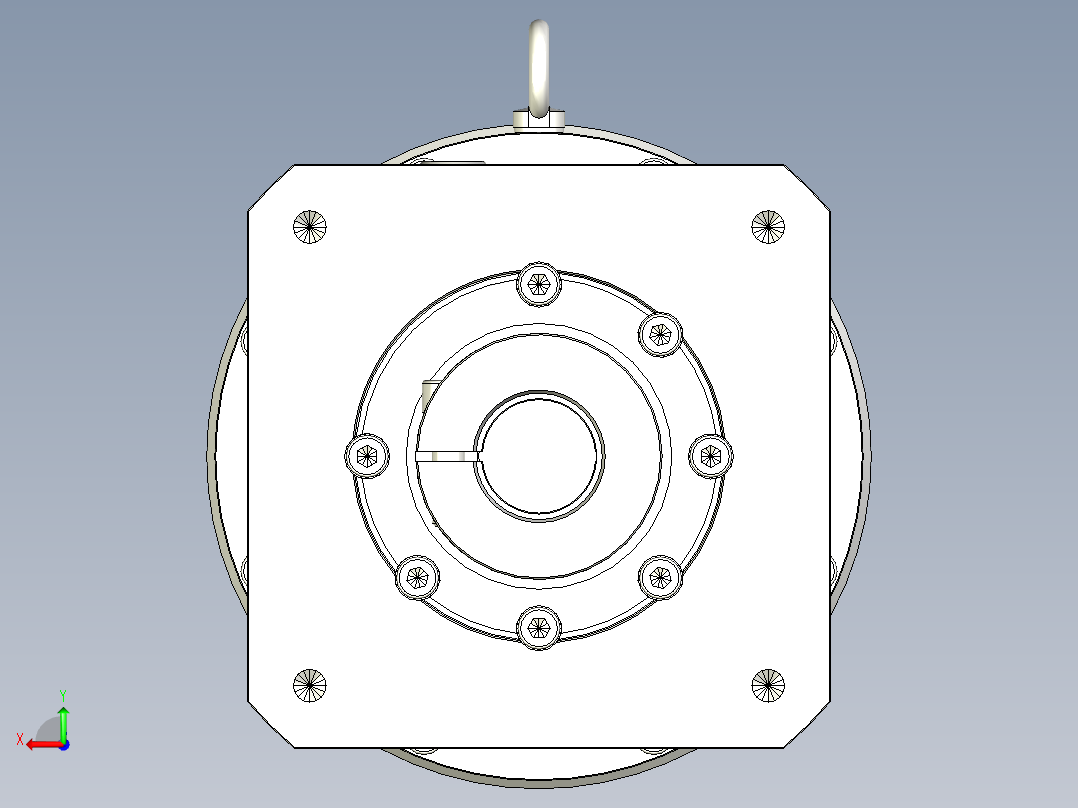 多摩川行星减速机TL-205-L1-35KA35后视图