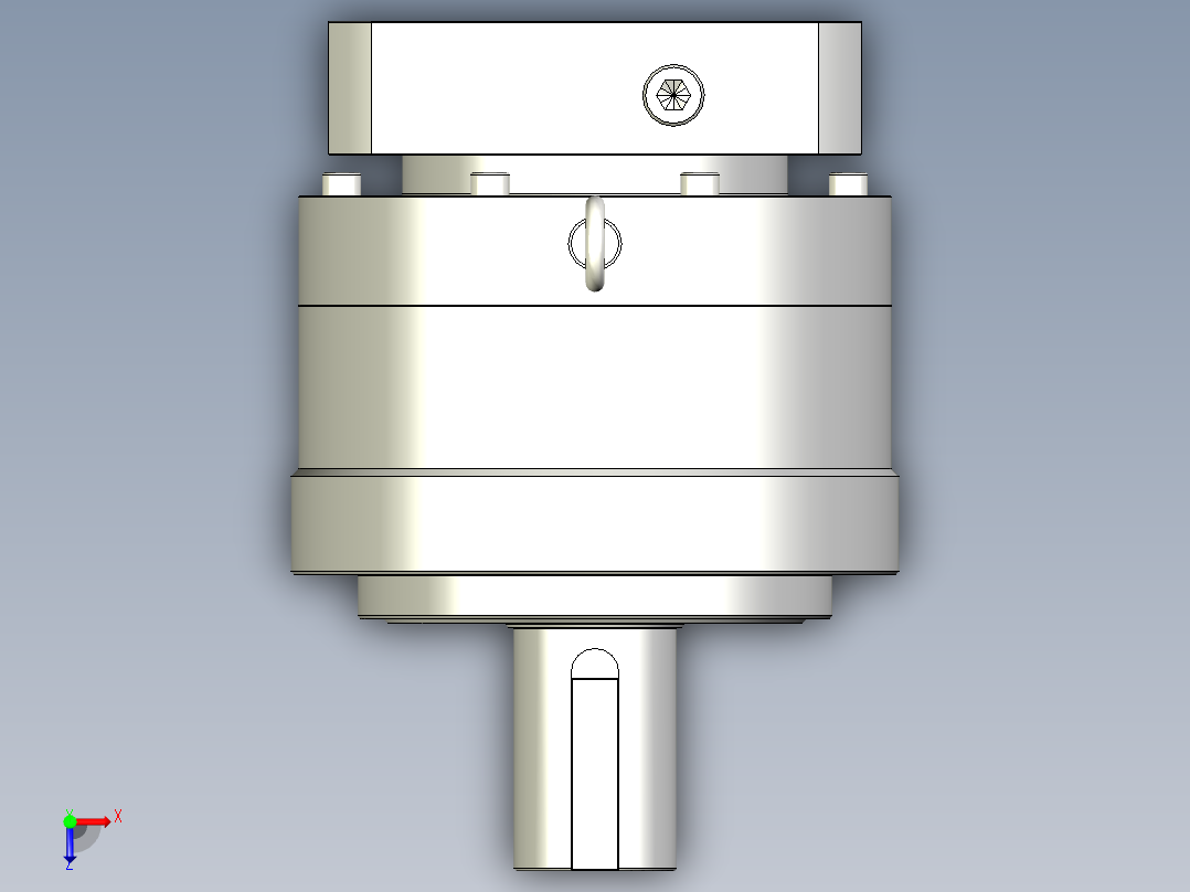 多摩川行星减速机TL-205-L1-35KA35俯视图
