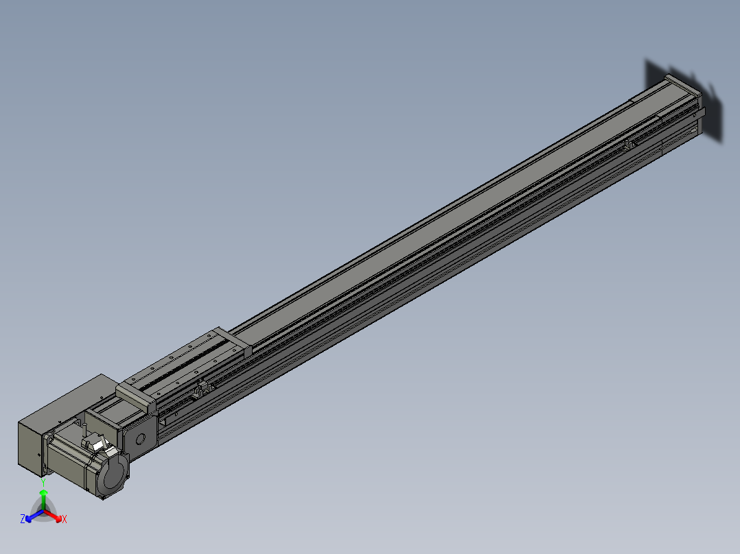 欧规系列-LB8-L75-S1000-BR-ZP75-C3正等轴测图