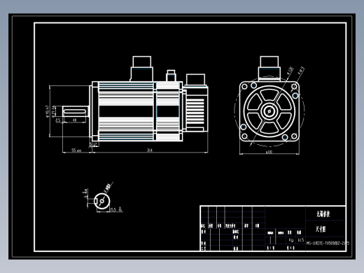 电机MS-110STE-T05030BZ-21P5