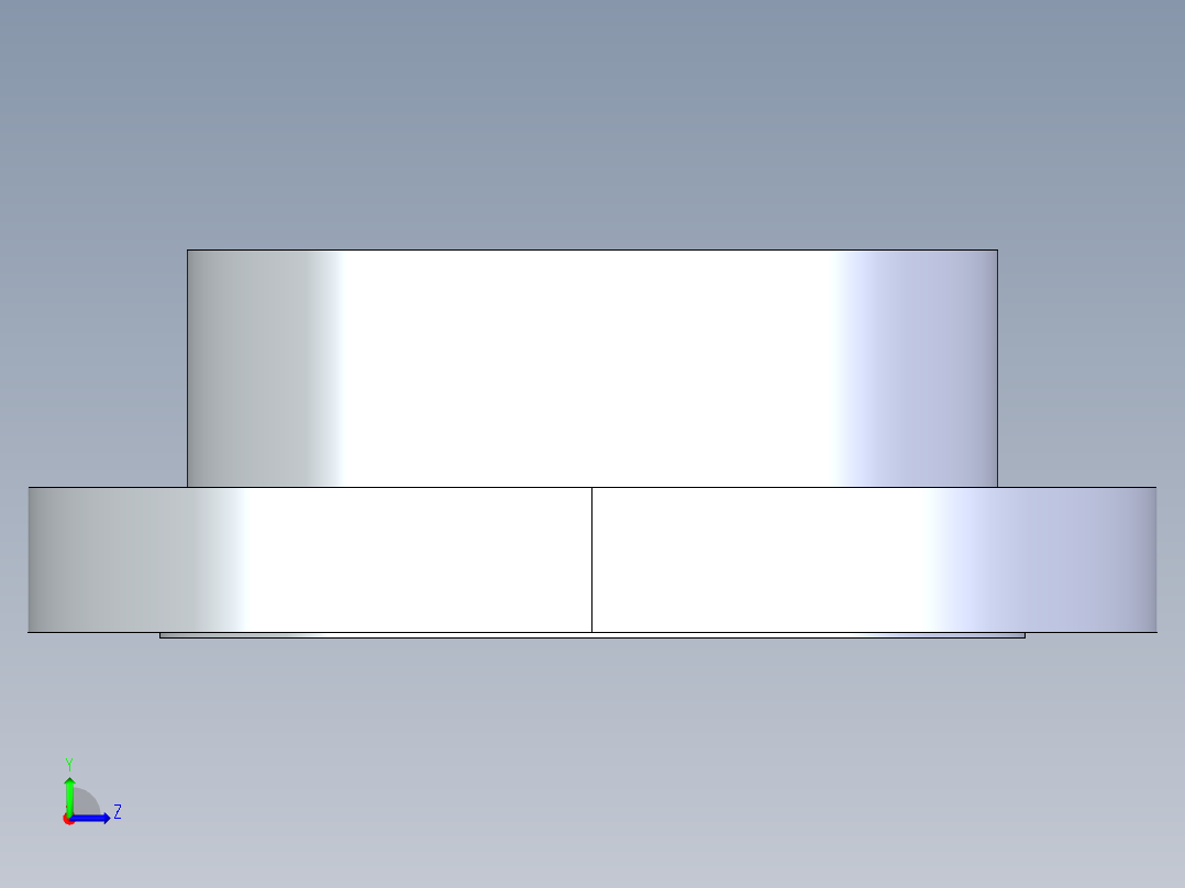 聚氯乙烯配件26-Sch80_Flange Vanstone_SOC_854-080_8in左视图