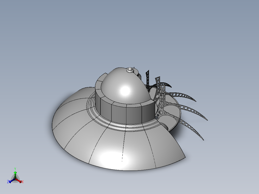 不明飞行物7正等轴测图
