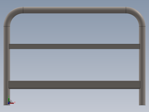 铁床框架床前视缩略图