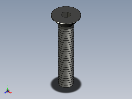 紧固件-STEP 0.3100 Allen Flathead