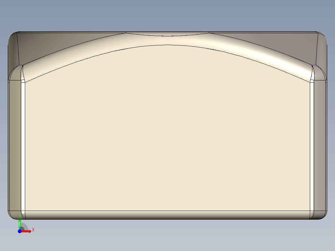 紧固件-IGES Raw Steel SqNut 0.7500前视图