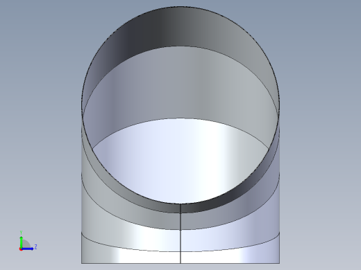 风管弯头左视缩略图