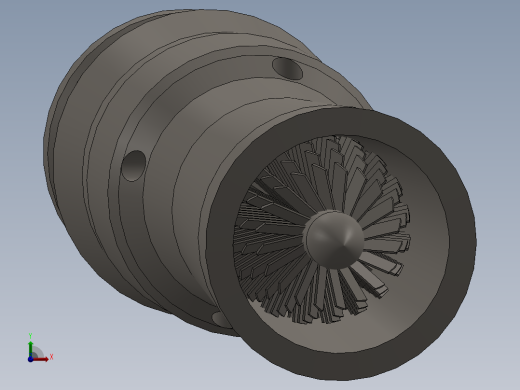 燃气轮机94---模型格式为 sw前视缩略图