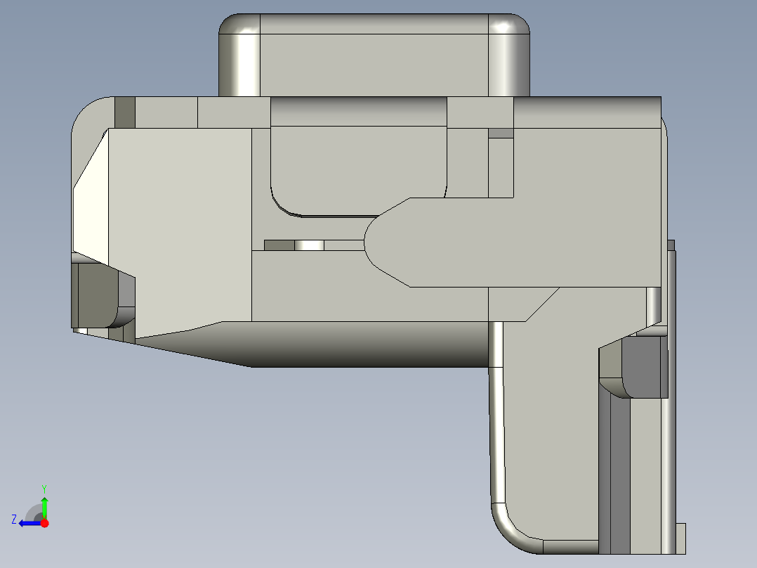 14.5㎜ x 2.2㎜侧面操纵边缘贴装轻触开关右视图