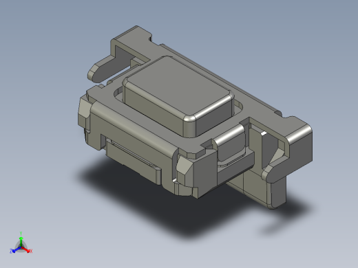 14.5㎜ x 2.2㎜侧面操纵边缘贴装轻触开关正等轴测缩略图