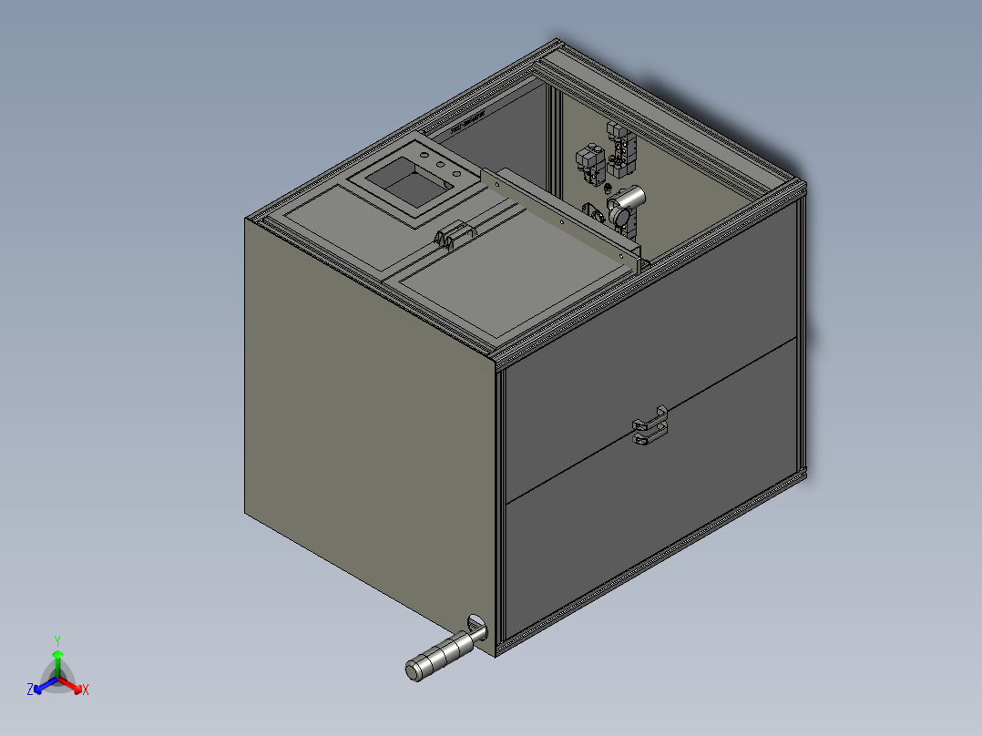 玩具烫字设备正等轴测图