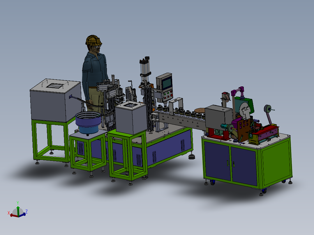 半自动组装线sw16可编辑