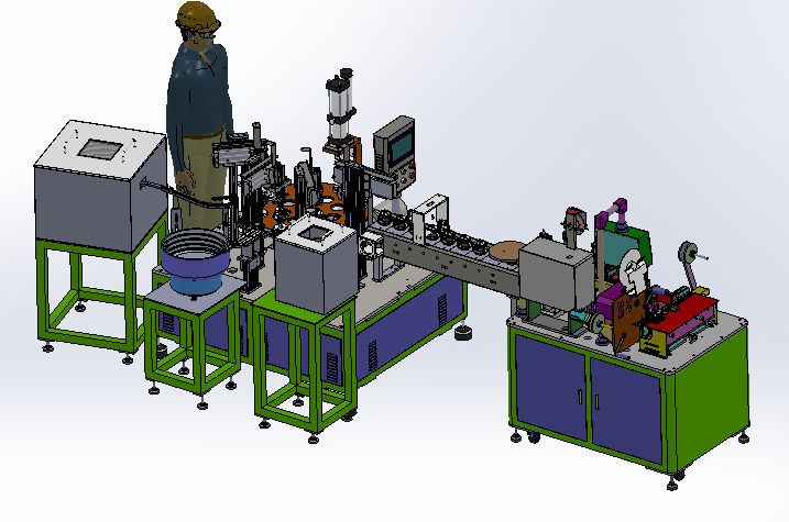 半自动组装线sw16可编辑
