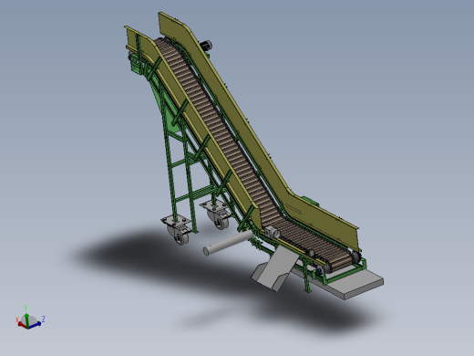 链板运输机总装配体