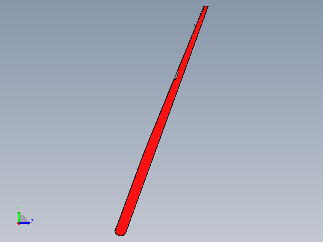 THINKPAD电脑键盘壳铣外形程序模型左视图