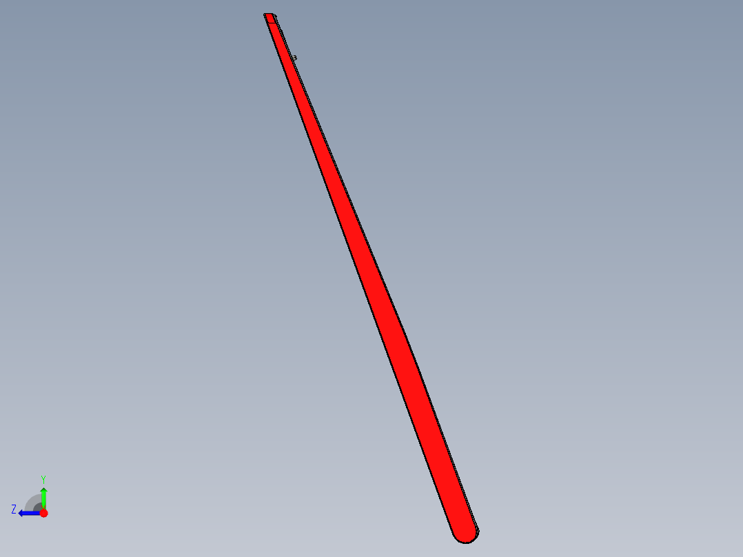 THINKPAD电脑键盘壳铣外形程序模型右视图