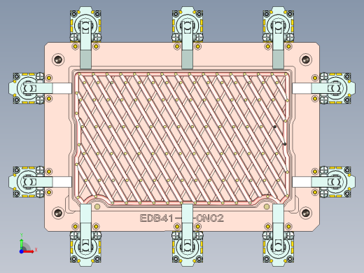 EDB41-笔记本CNC工装夹具三维模型A-CNC2-190327-通气槽改斜槽前视缩略图