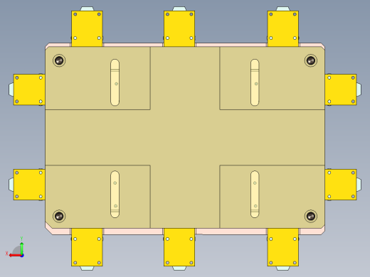 EDB41-笔记本CNC工装夹具三维模型A-CNC2-190327-通气槽改斜槽后视缩略图