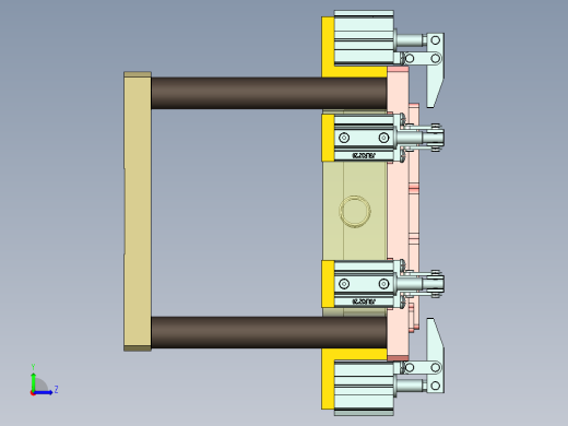 EDB41-笔记本CNC工装夹具三维模型A-CNC2-190327-通气槽改斜槽左视缩略图