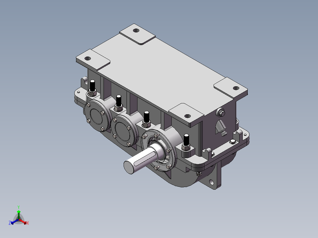 减速器正等轴测图