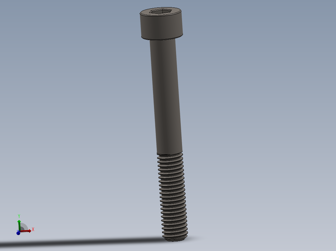 Screw_DIN_912_M8x65_A2.SLDPRT公制内六角螺钉主视图