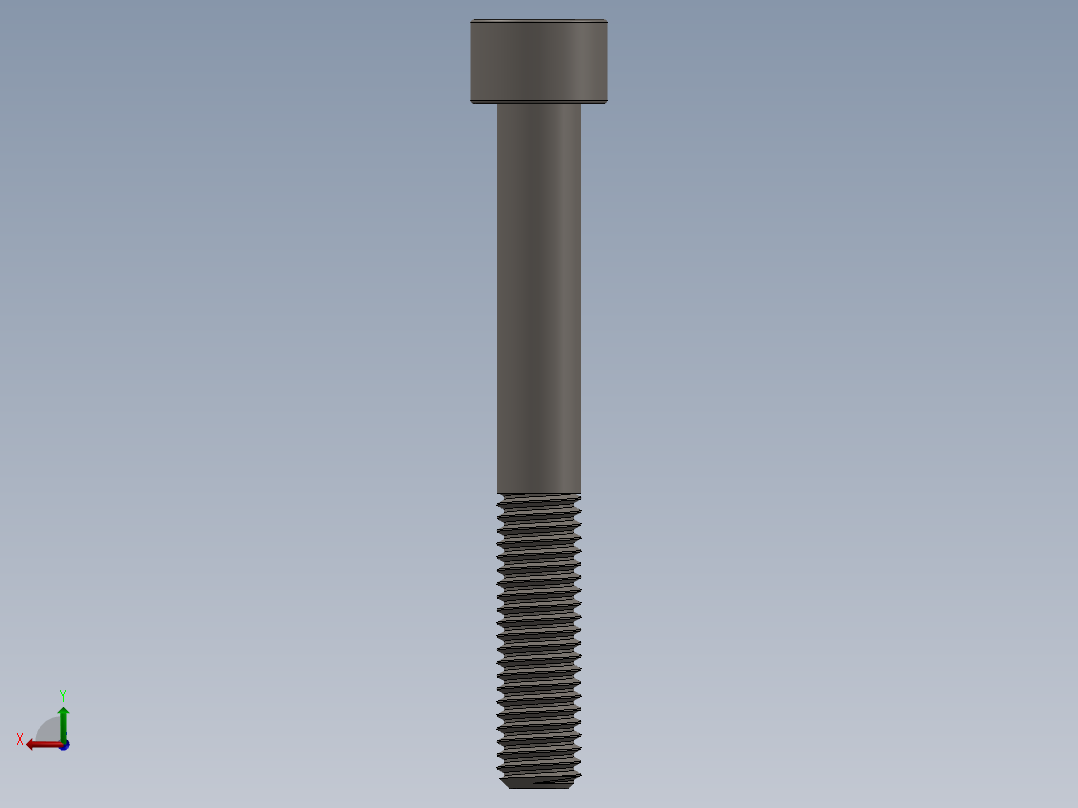 Screw_DIN_912_M8x65_A2.SLDPRT公制内六角螺钉后视图