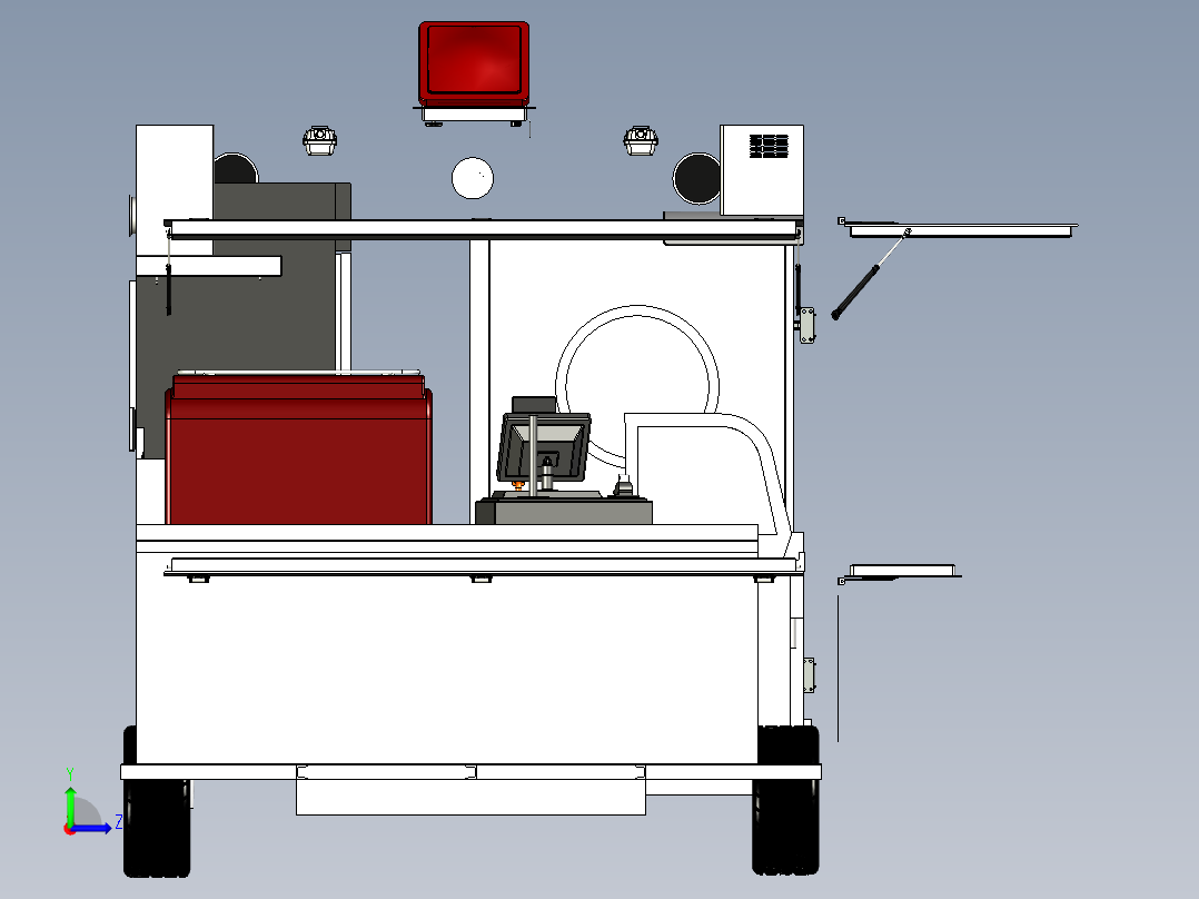 移动厨房左视图