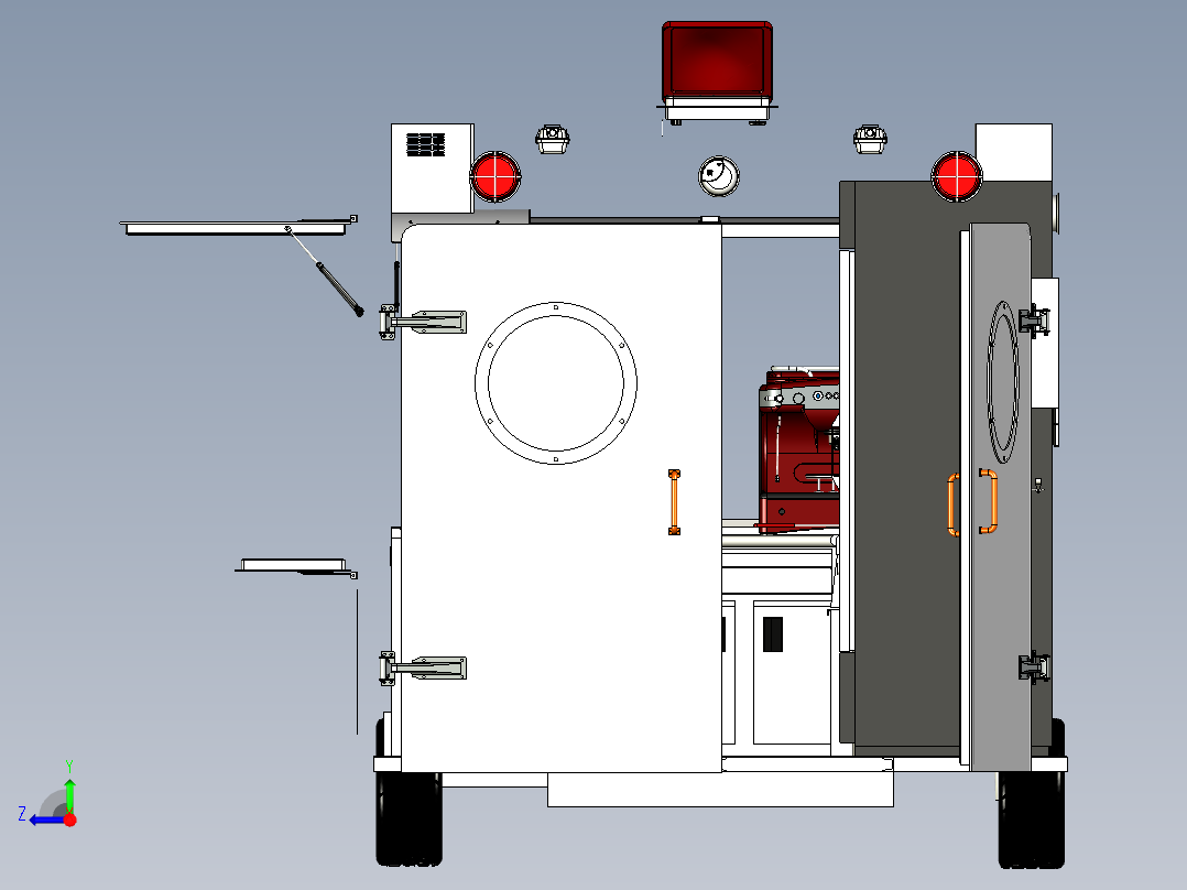 移动厨房右视图