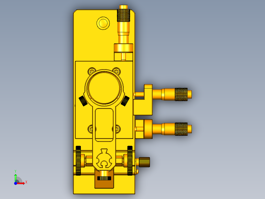 A2003948-显微镜工作台 XYZR前视图