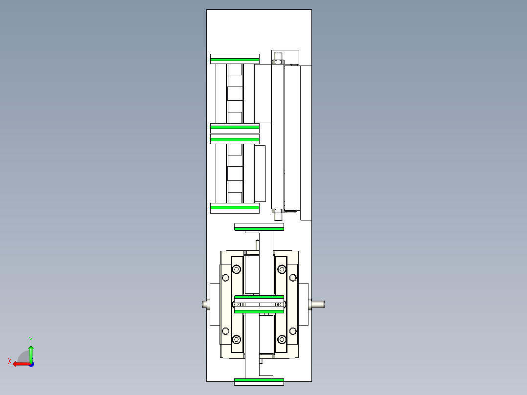 变频夹抓和一分二夹抓后视图
