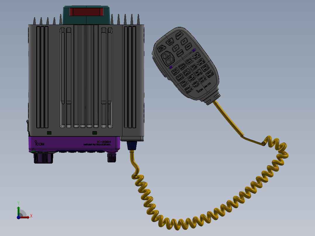 ICOM的IC-208H前视图