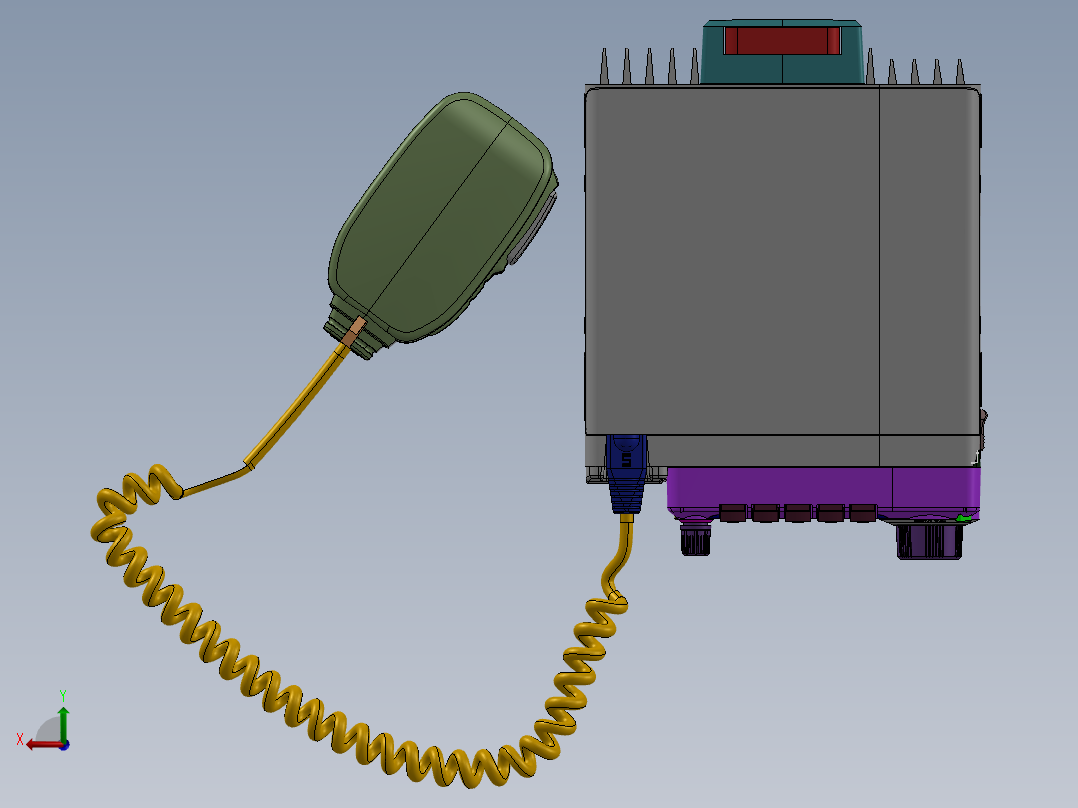 ICOM的IC-208H后视图