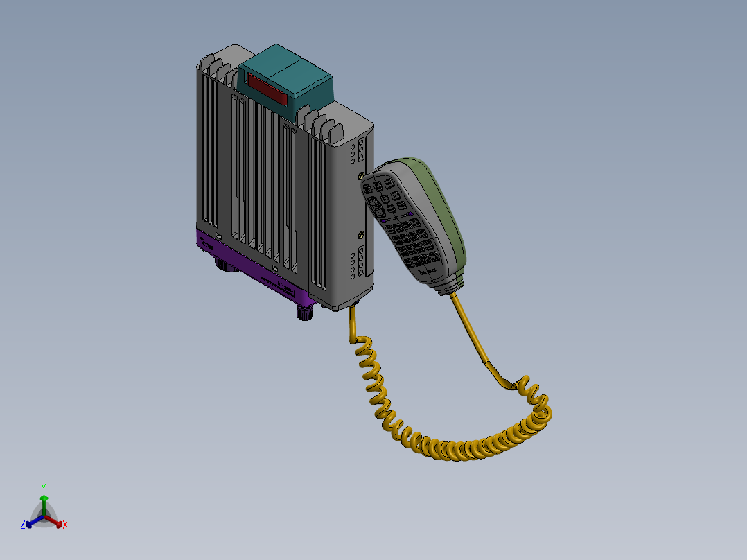 ICOM的IC-208H正等轴测图