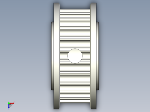 A0002582-JLCMC H3M 同步带轮 (3.0mm 节距) - 弧齿轮廓俯视缩略图