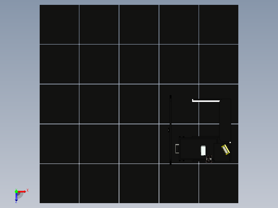 B2004582-梳妆台设计俯视图