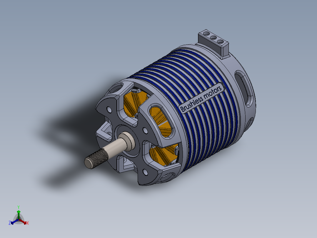 直流电机、电机(5)正等轴测图