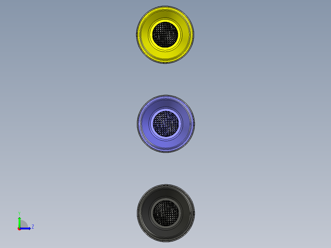 高亮变焦强光照明产品设计左视图