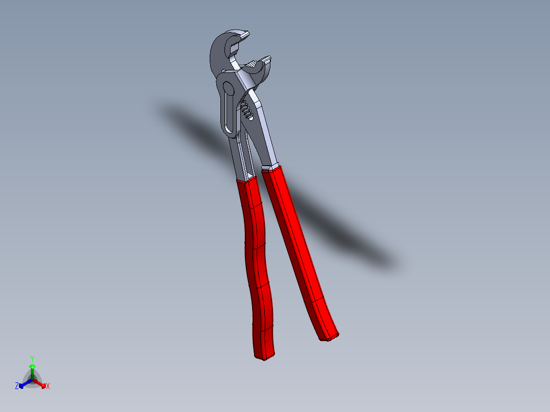 钳子、手钳子(13)正等轴测图