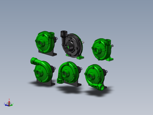 6款FMC-CW-150-X, D皮带驱动离心泵模型