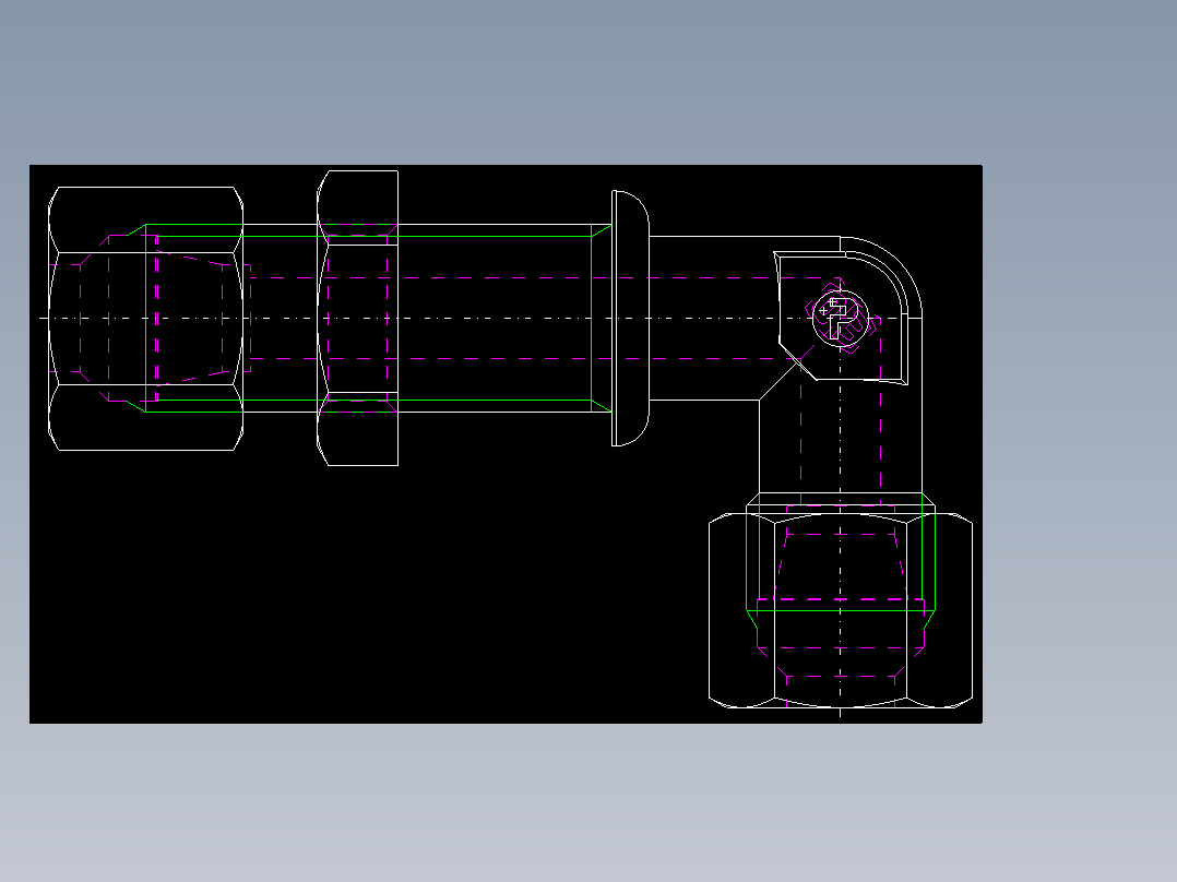 PARKER管接头EO Bulkhead elbow WSV08L71(16)_back