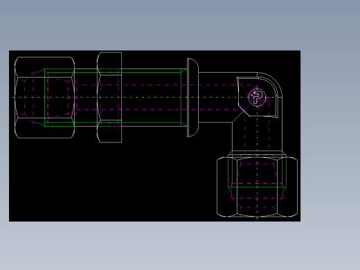 PARKER管接头EO Bulkhead elbow WSV08L71(16)_back