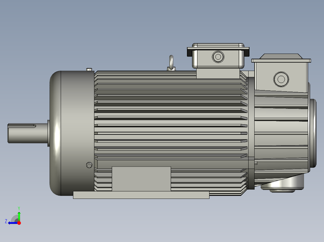 YZR280M电动机副右视图